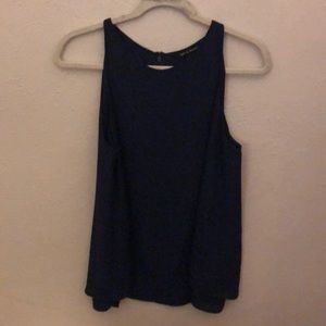 Zac & Rachel Navy flowing tank top